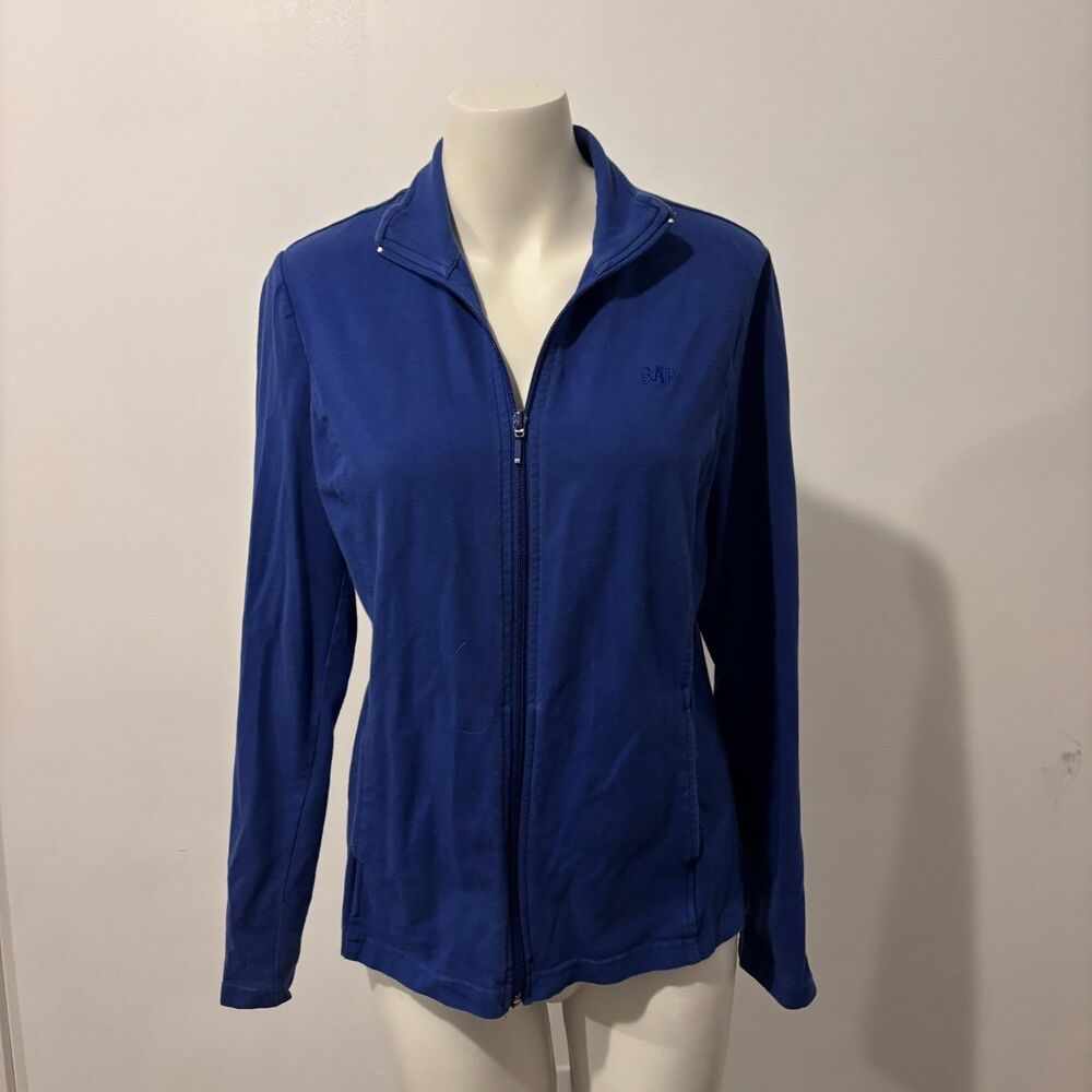 Gap Body size Large Royal Blue Soft Stretch Comfy Yoga Zip Up Workout Jacket